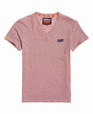 Superdry Orange Label Vintage Embroidery Férfi Pólók Piros | BGDQR3420